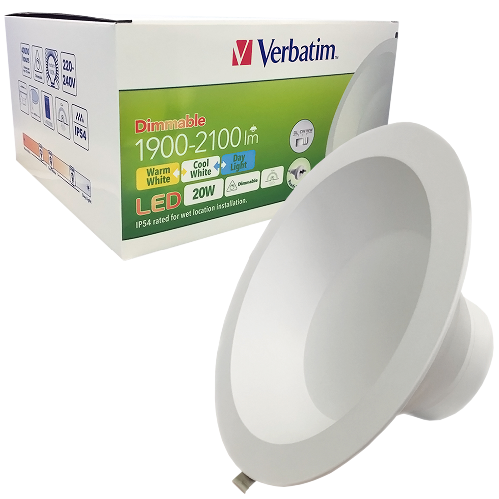 LED Tri Colour Downlight 20W 3-CCT Dimmable 240MM