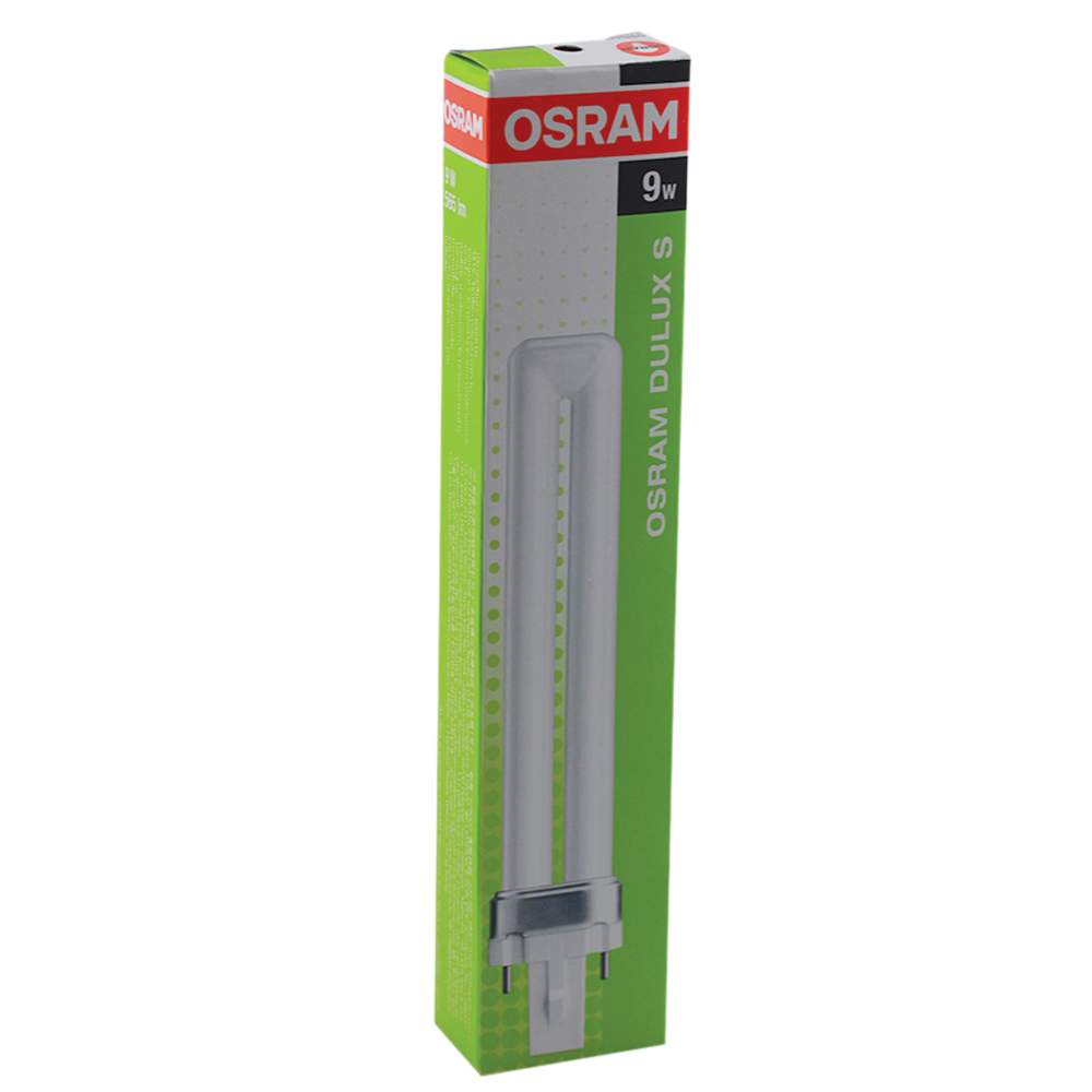 9W Dulux S Compact Fluorescent PL-S 6500K G23 2 Pin