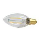 LED Heritage Filament Candle Clear 4.8W 2700K Dimmable BA15d