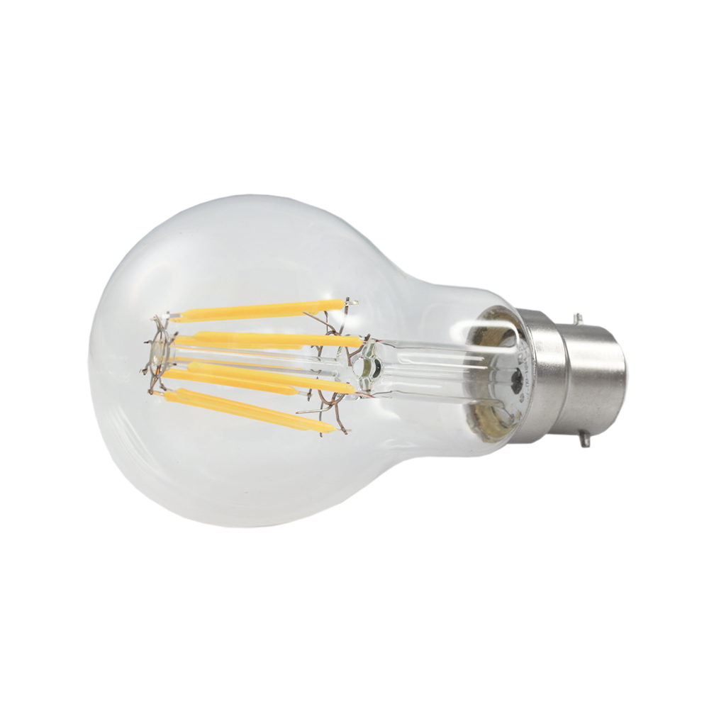 LED Low Voltage AC/DC Filament GLS Globe 9W 24V 2700K B22 Non-Dimmable