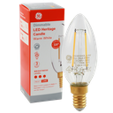 LED Heritage Filament Candle Clear 4.8W 2700K Dimmable E14