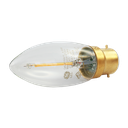 LED Heritage Filament Candle Clear 4.8W 2700K Dimmable B22