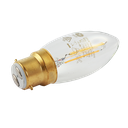 LED Heritage Filament Candle Clear 4.8W 2700K Dimmable B22