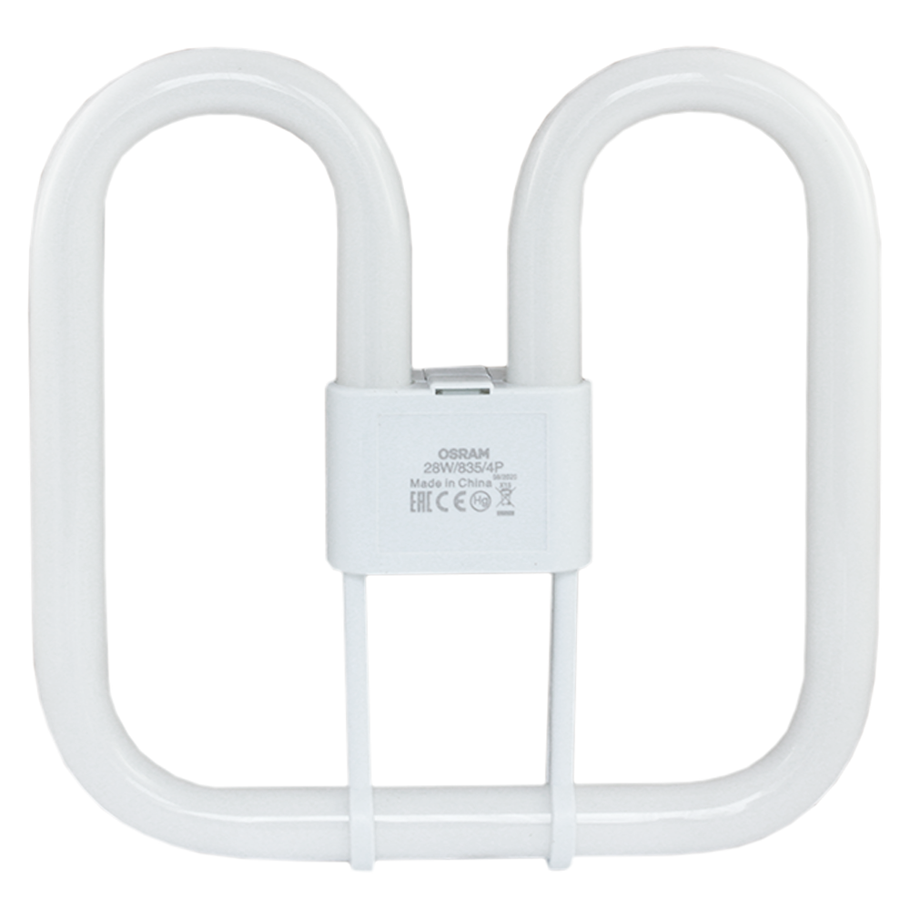 CFL Square Lumilux 2D 28W 3500K GR10q 4 Pins Dimmable