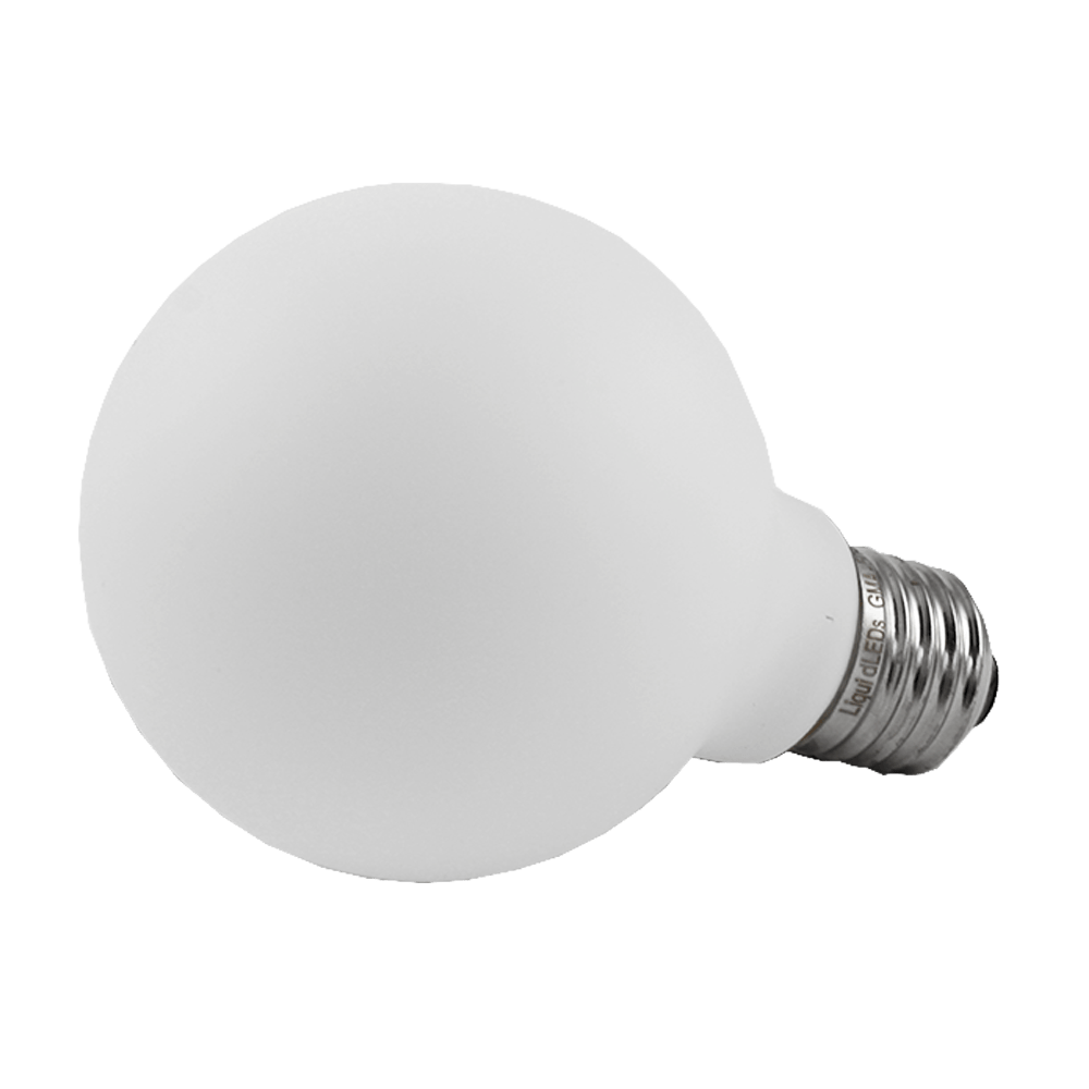 Liq LED G80 Matte White 6W 3000K E27 Dimmable