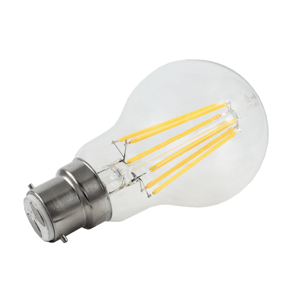 Lus LED Low Voltage Filament GLS Globe 8W 12V 2700K B22 Non-Dimmable