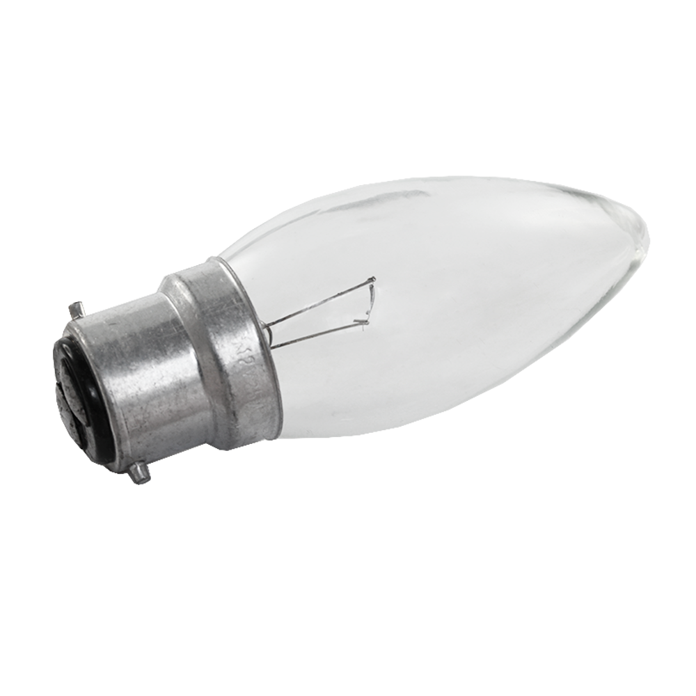 Low Voltage Incandescent Candle 25W 12V 2700K Dimmable B22