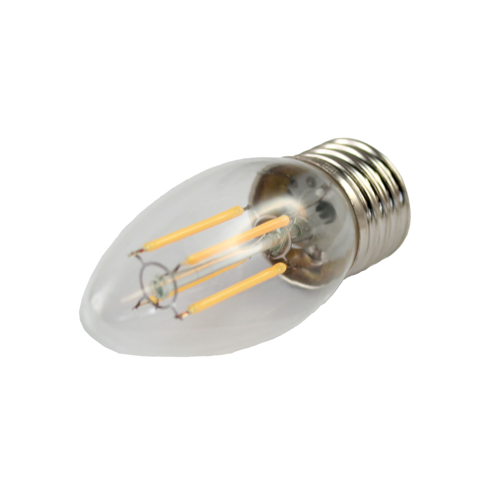LED Filament Candle 4W 12V 2700K E27 Clear Dimmable
