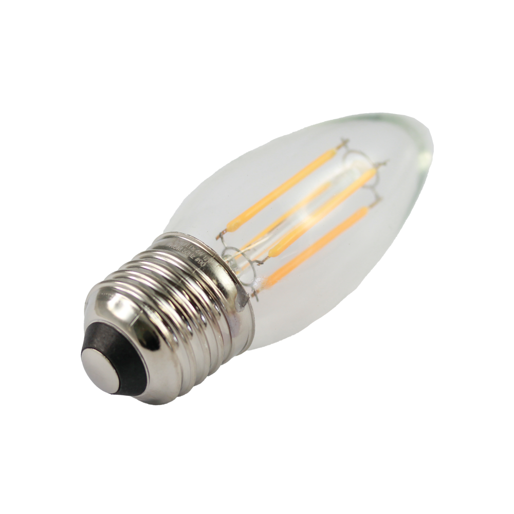 LED Filament Candle 4W 12V 2700K E27 Clear Dimmable