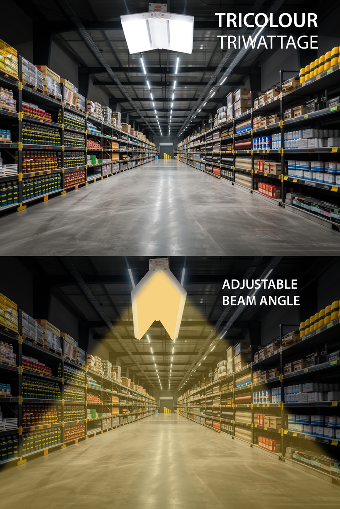 LED HBAY TRI/C TRI /W 85/110/135W 17550LM-20250LM AC100-277V  WITH 1.2M WIRE&PLUG RECTANGLE