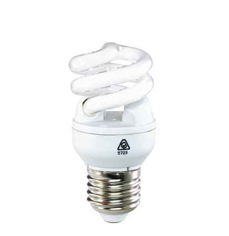 Deluxlite Spiral Compact Fluorescent 9w Warm White Edison