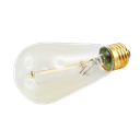 Carbon Filament Lamp ST57 240v E27 2000k 25w