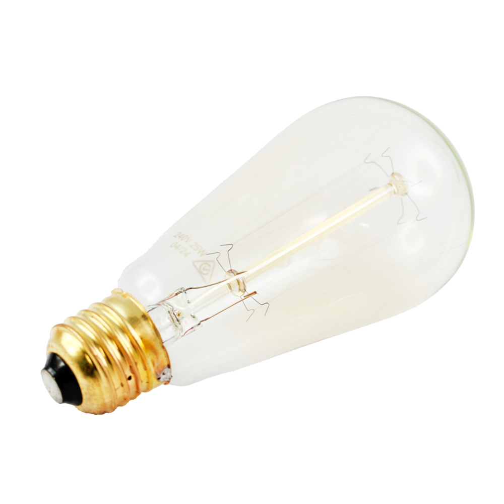 Carbon Filament Lamp ST57 240v E27 2000k 25w