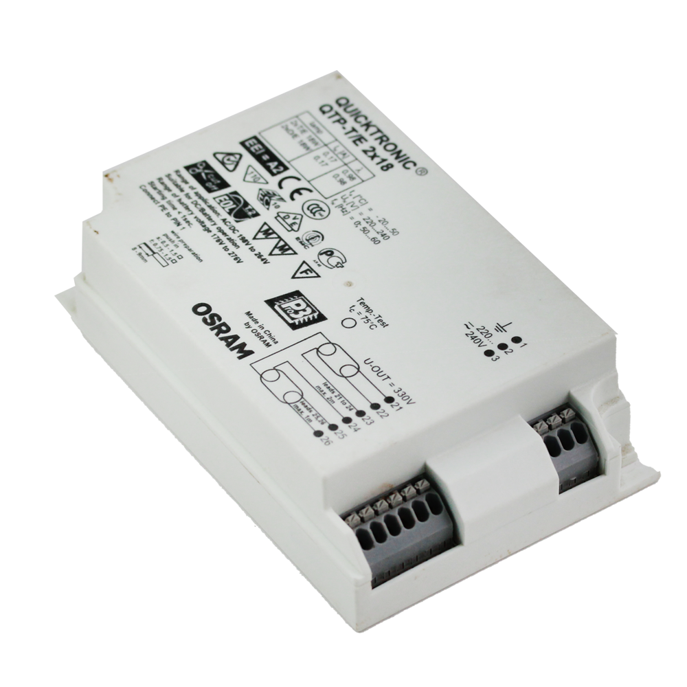 Electronic Ballast QTP TE 2X18 FOR PLC 