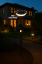 Deluxlite Solar LED Garden Light Halo 8W IP65 3000K Black
