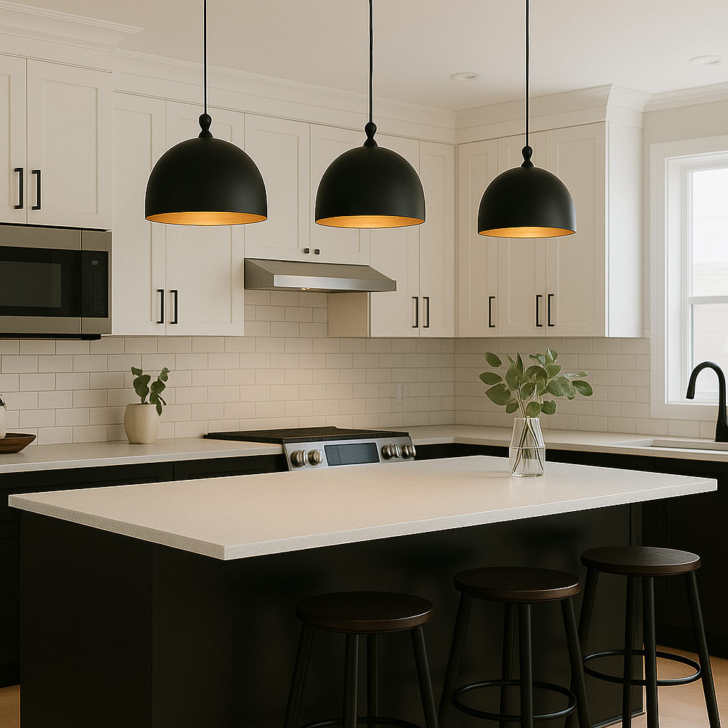DOME160 Pendant Light Black Aluminium