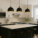 DOME160 Pendant Light Black Aluminium