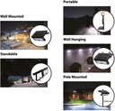 Solar LED Flood Light tri ip65  1080lm 10w  6k 