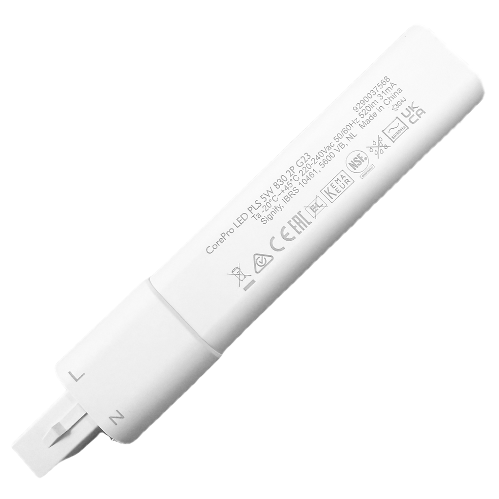 led pls  5w 830  2p g23 520lm 
