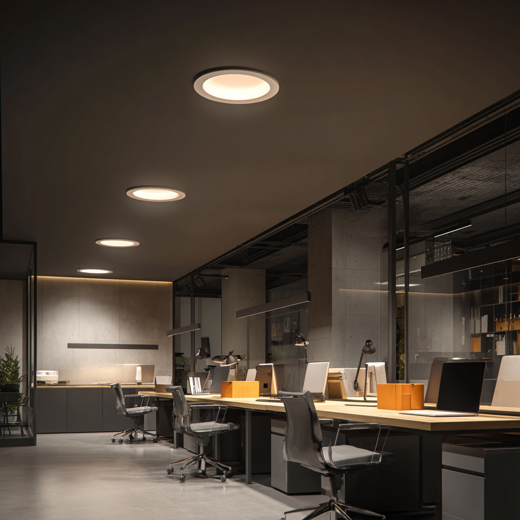 Ultra Commercial Downlight 30/23W Tri-Colour Ø195mm