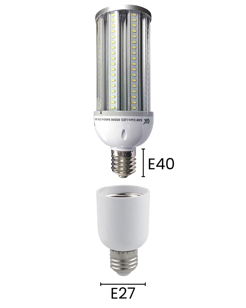 E27 to E40 Light Bulb Adapter – Use E40 Globes in E27 Fittings