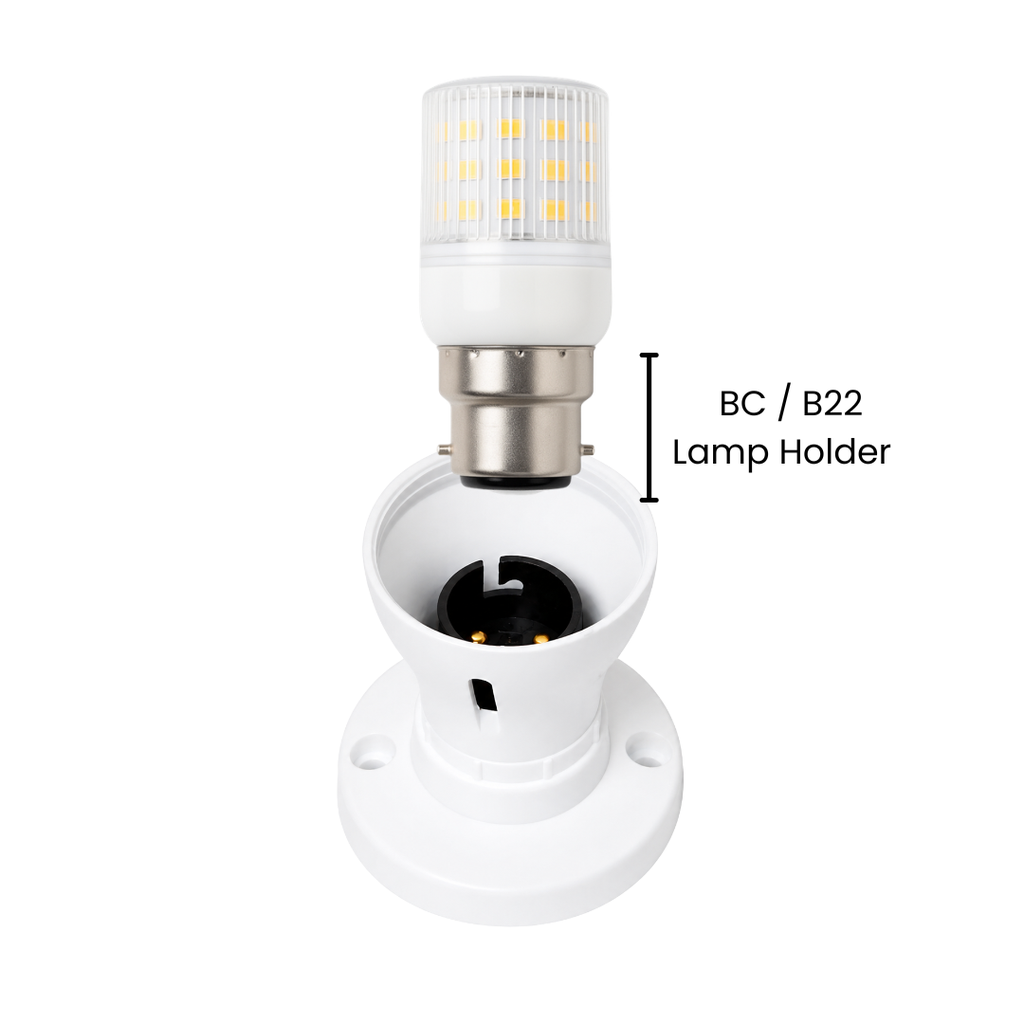 Porcelain BC Lamp Holder – Surface Mount Bayonet Cap Socket