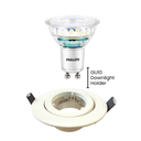 GU10 Gimbal Downlight Holder 90mm – Adjustable Ceiling Fitting