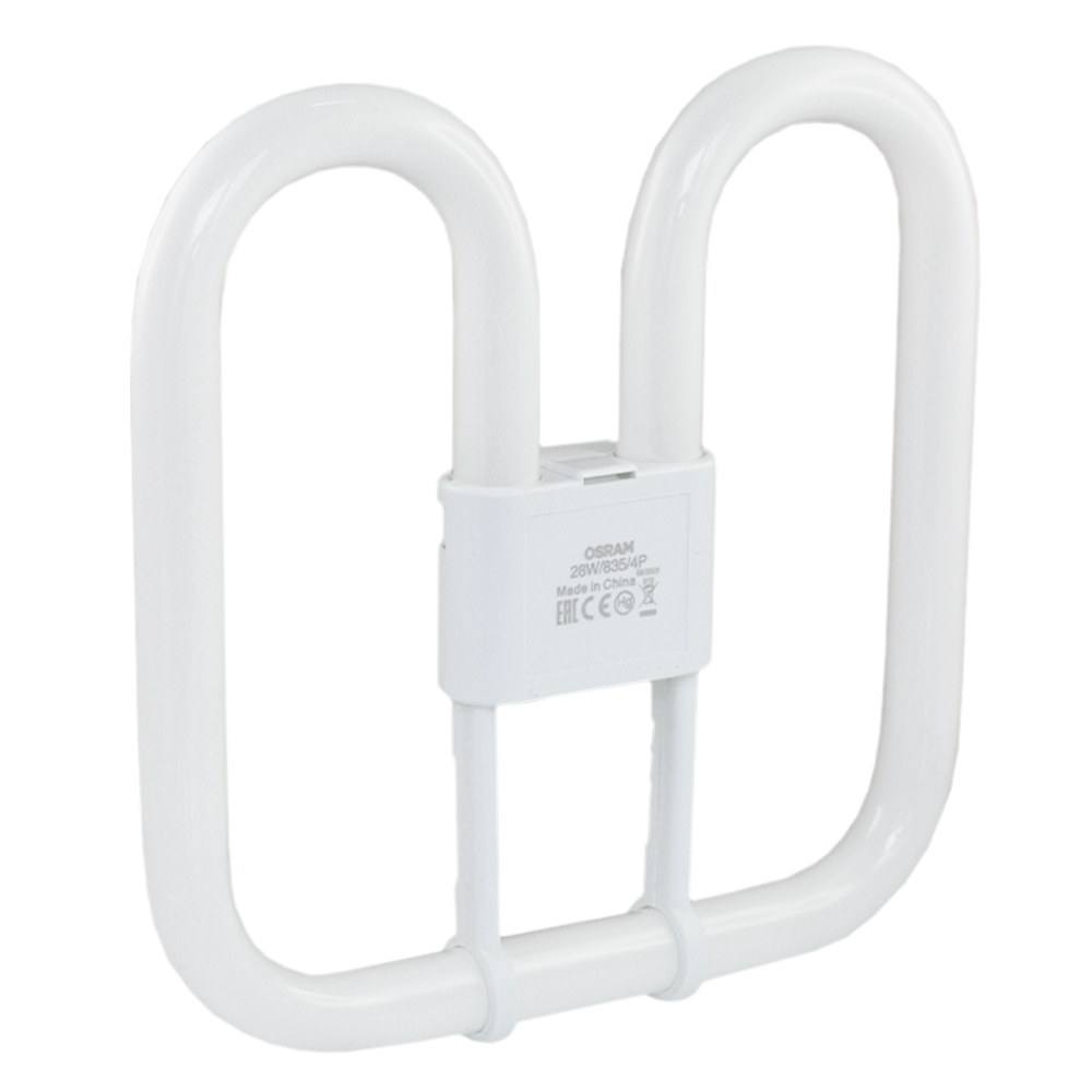 CFL Square Lumilux 2D 28W 3500K GR10q 4 Pins Dimmable