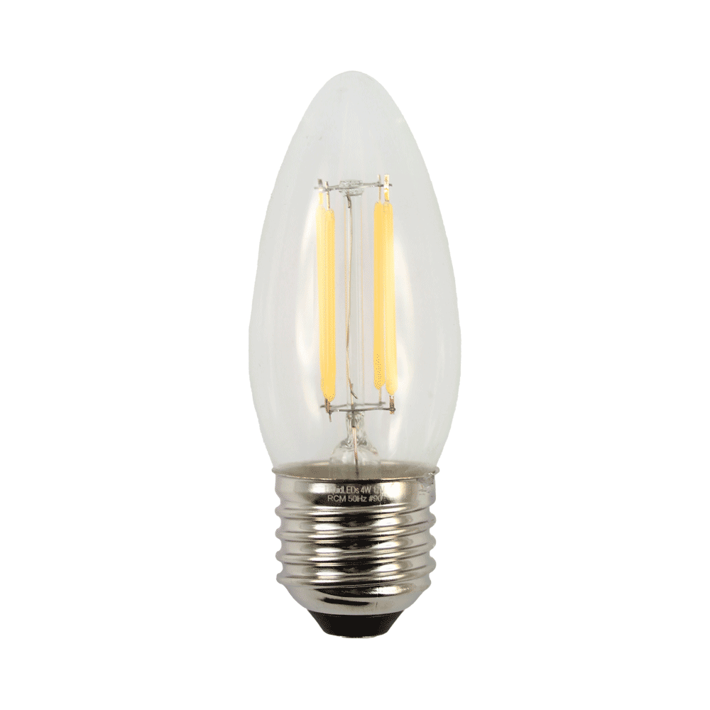 Liquid LEDs LED Filament Candle 4W 12V 2700K E27 Clear Dimmable