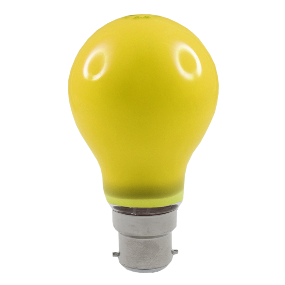 Lus LED GLS Lamp 3W Yellow B22 Non-Dimmable