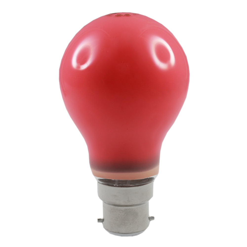 Deluxlite Lus LED GLS Lamp 3W Red B22 Non-Dimmable