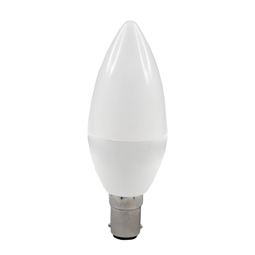 LED Candle Frosted 5W 3000K Dimmable BA15d
