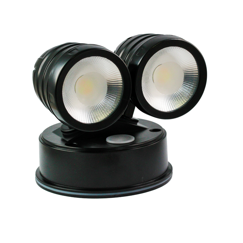 Twin Spotlight LED Microwave Sensor Tri Colour 2x15w IP65