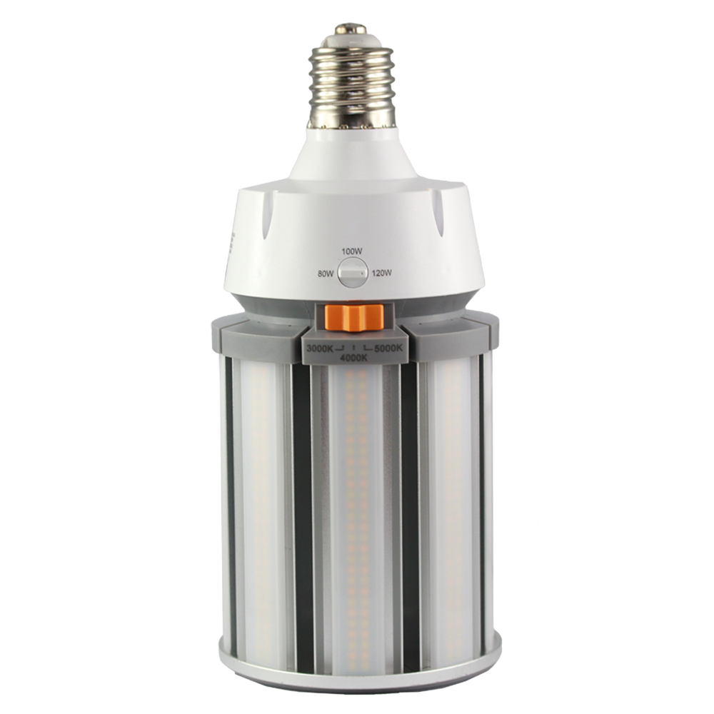 Deluxlite LED Corn Light 120W-100W-80W Tri-Colour 17400-10800Lm E40 Frost  ac120-277v