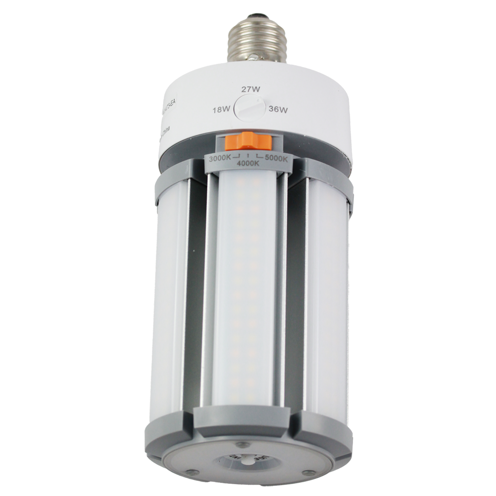 LED CORN TRI/C TRI/W 18/27/36W 3/4/5K E27 FROSTED