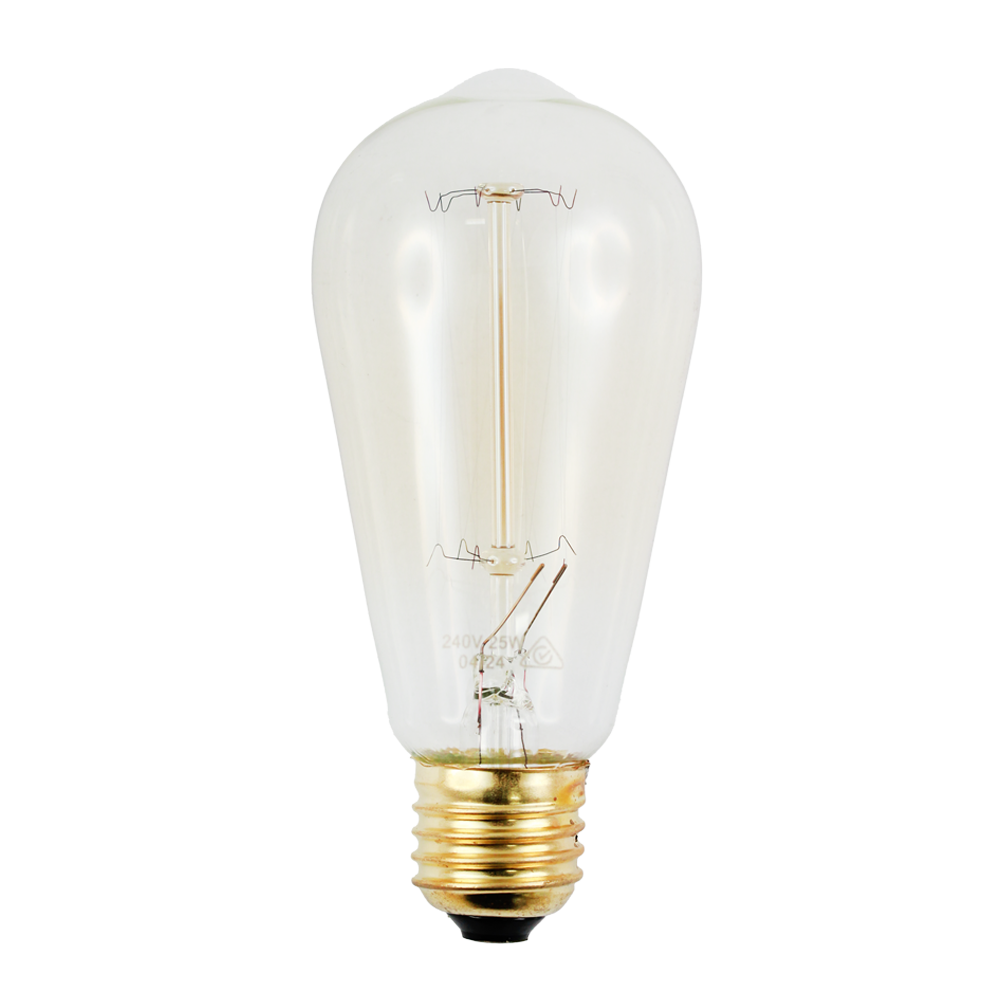 Carbon Filament Lamp ST57 240v E27 2000k 25w
