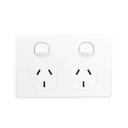 double power point 10a  ac horizontal