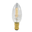 LED Heritage Filament Candle Clear 4.8W 2700K Dimmable BA15d