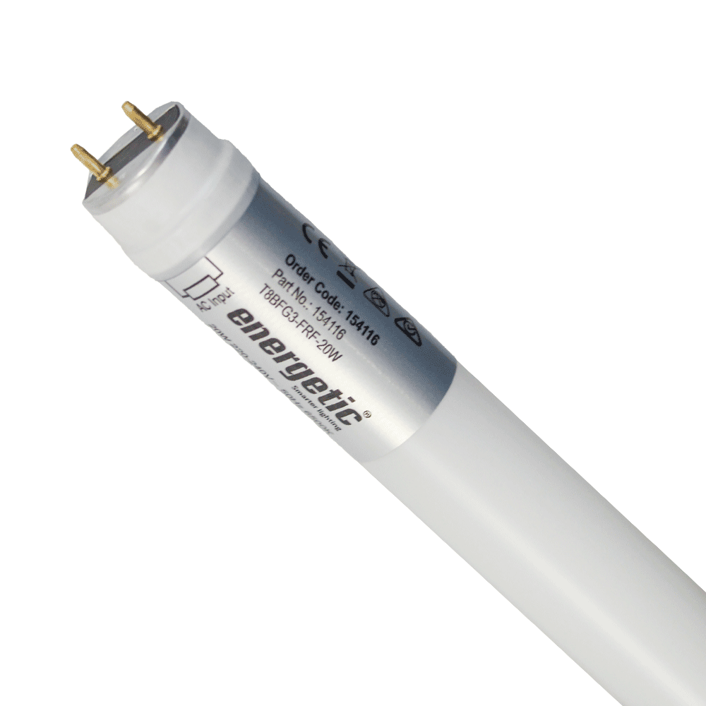 BOX OF 25: LED T8 Safety Glass Tube 20W 6500K ($12.75 EACH)  