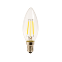 Candle LED Bulb 4W 12V DC  | E14 2700K Clear