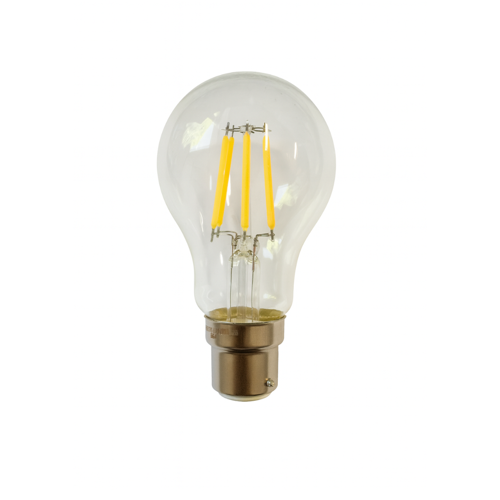 Liquidleds 8W 12–24V AC/DC GLS LED Bulb B22 Clear 4000K