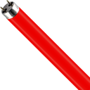 BOX OF 10: Coloured Fluorescent T8 Tube 36W Red G13 1200mm 