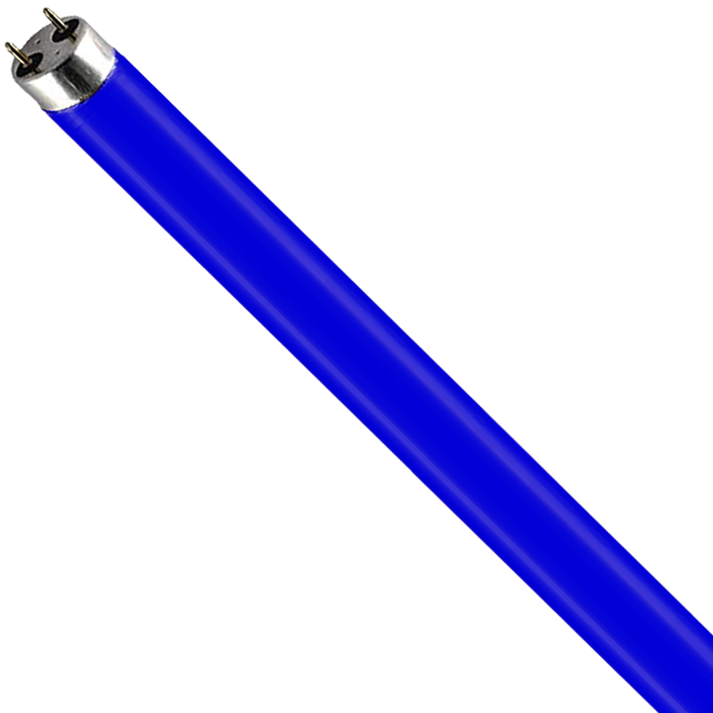 BOX OF 10: Coloured Fluorescent T5 Tube 28W Blue G5 1163mm 
