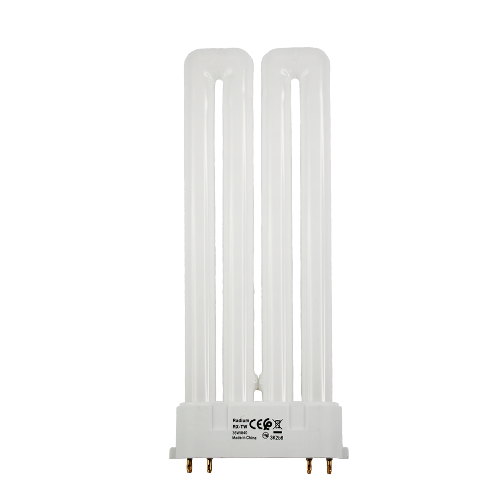 BOX OF 25: Radium Dulux F Lumilux PL-F 36W 840 2G10 4 Pins  