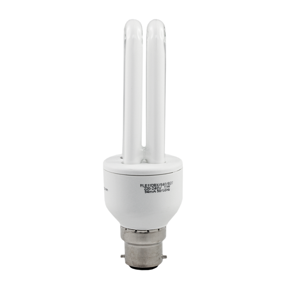 BOX OF 10: Energy Saving Plus CFL 11W 4000K B22 