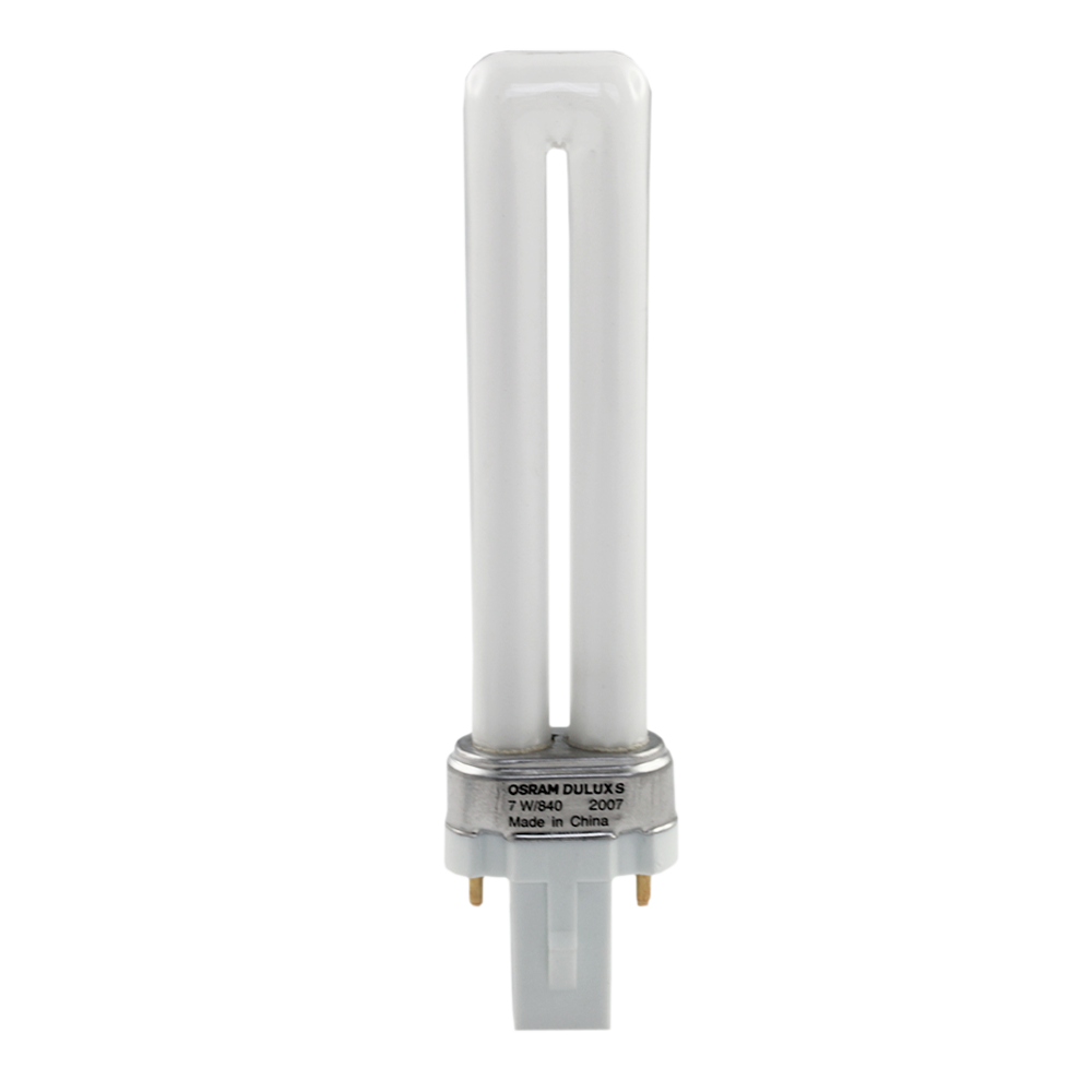 BOX OF 10: OSRAM Dulux S Compact Fluorescent 7W PL-S 840 G23 2 Pins ($5.40 EACH)