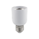 BOX OF 100: E27 to E40 Light Bulb Adapter – Use E40 Globes in E27 Fittings