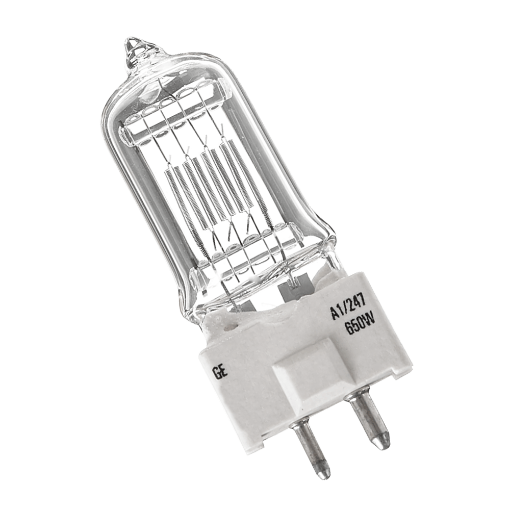 Showbiz Quartzline Halogen Lamp 39650 A1/247 650W 240V 3200K GY9.5
