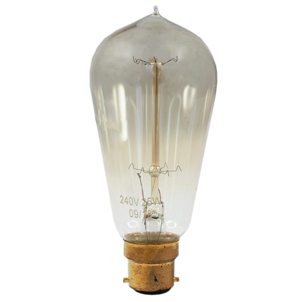 Carbon Filament Lamp 25W 2800K B22 Dimmable   ST57