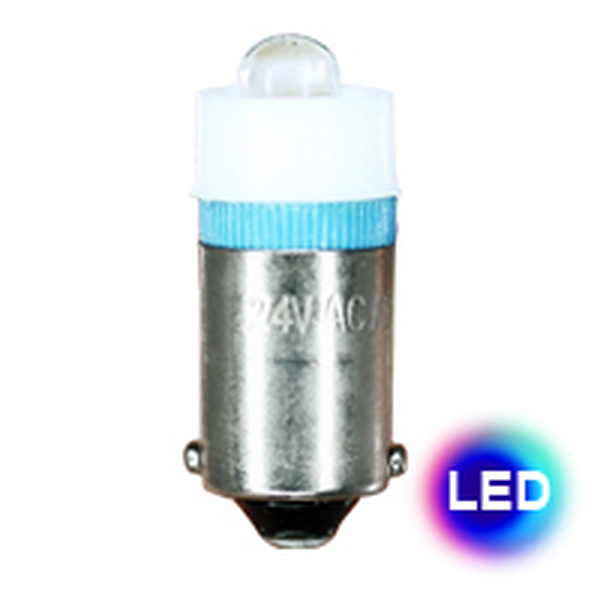 240V BA9S LED BLUE